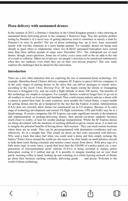 This is a case study regarding Pizza Delivery