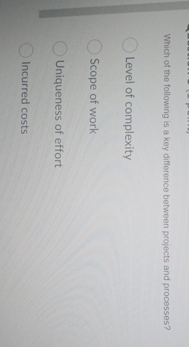 Which of the following is a key difference