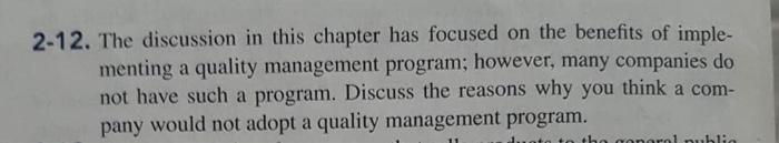 2-12. The discussion in this chapter has focused