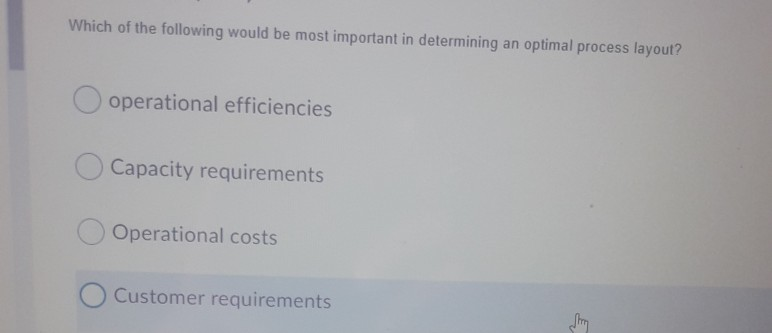 What is typically the most important