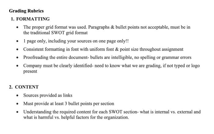 Format The below is the traditional format for a