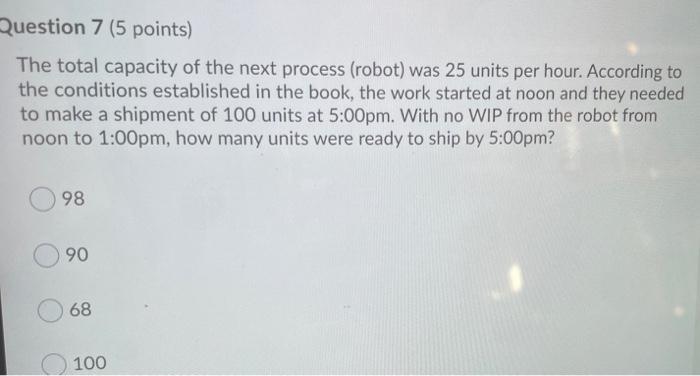 Question 6 (5 points) Jonah mentions that most