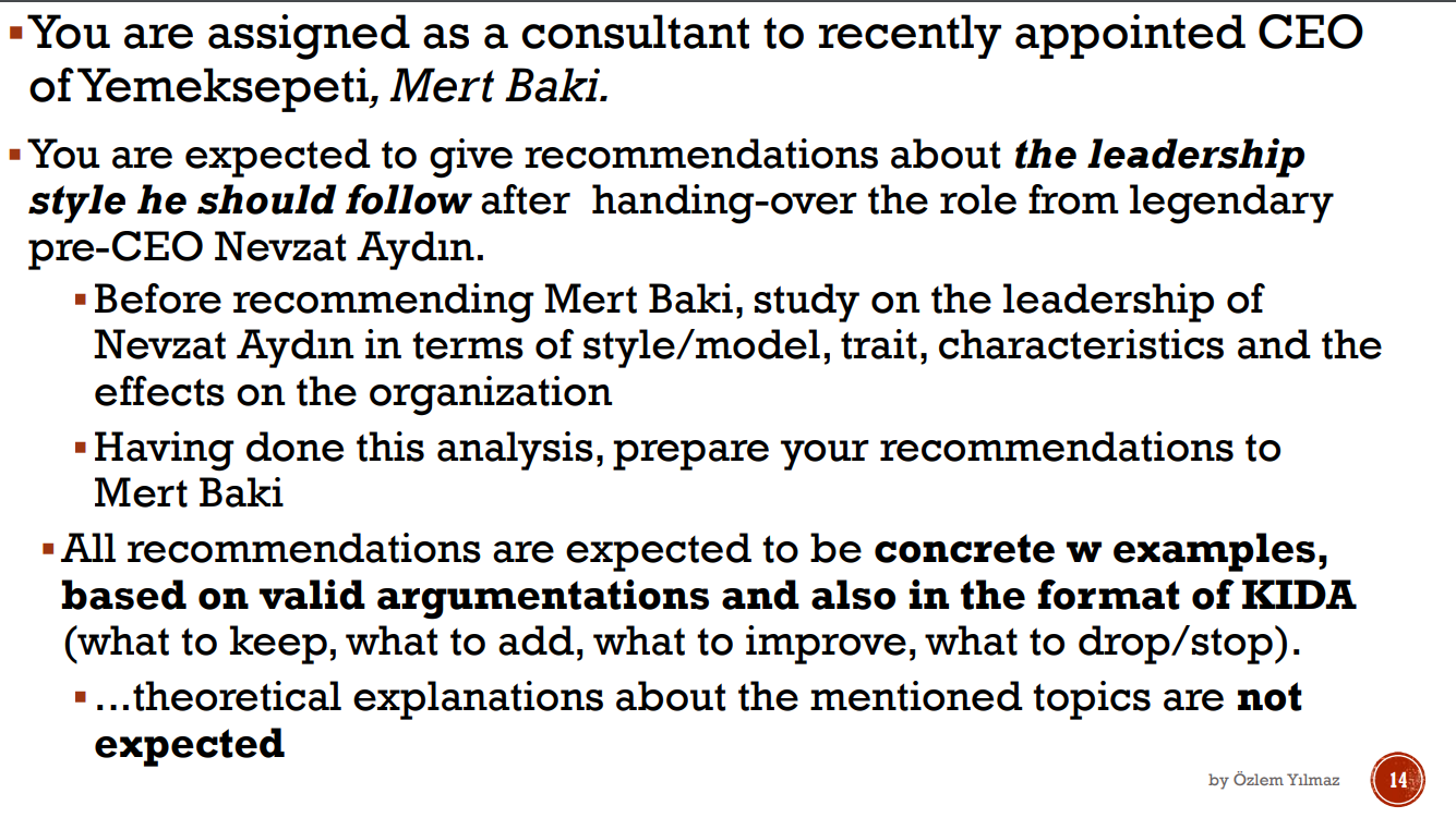 You are assigned as a consultant to recently