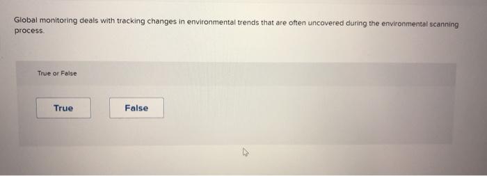 Global monitoring deals with tracking changes in