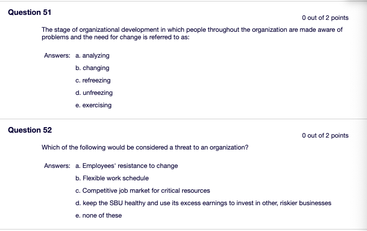 #34 is not B #51 is not B #52 is not A Question