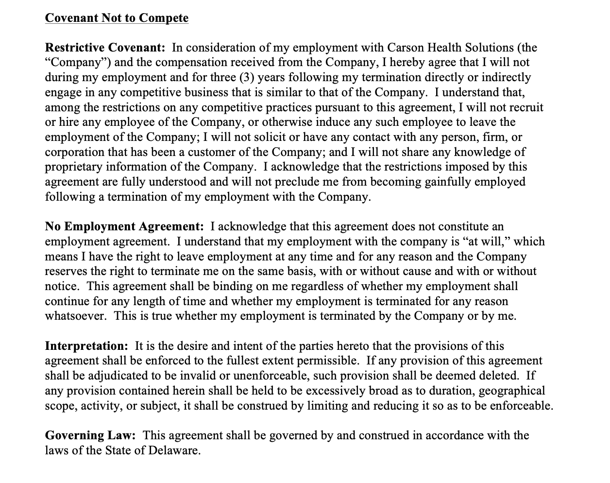 Would this covenant be enforceable under ILLINOIS