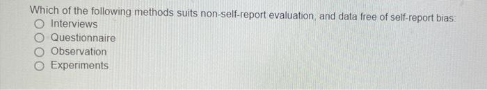 Which of the following methods suits