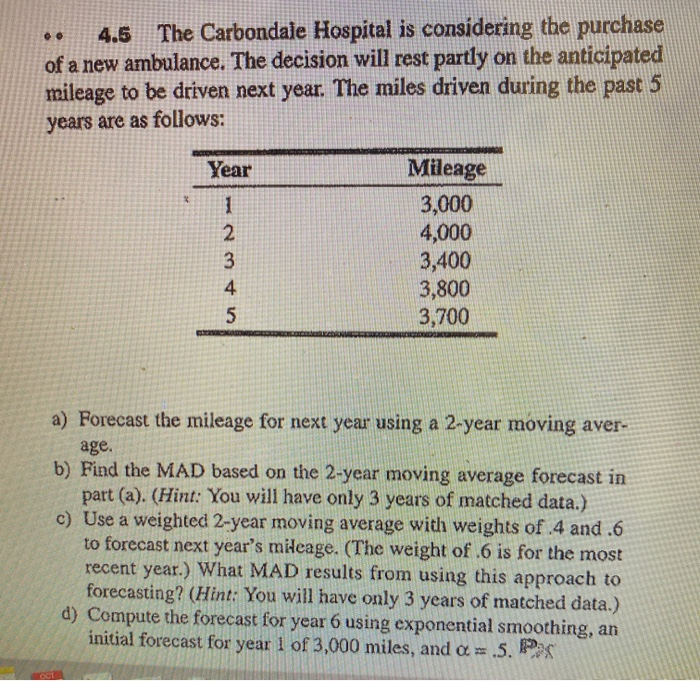 i just need B and C 4.5 The Carbondale Hospital