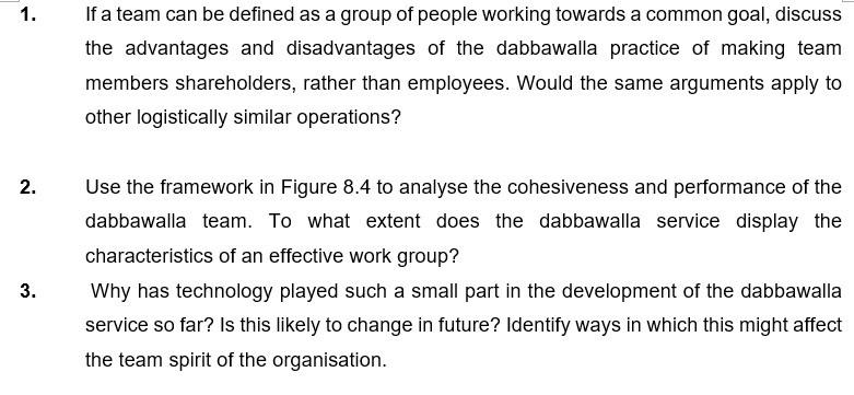 1. If a team can be defined as a group of people