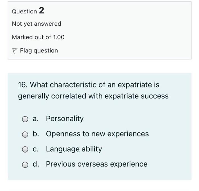 14. Why is self initiated global mobility