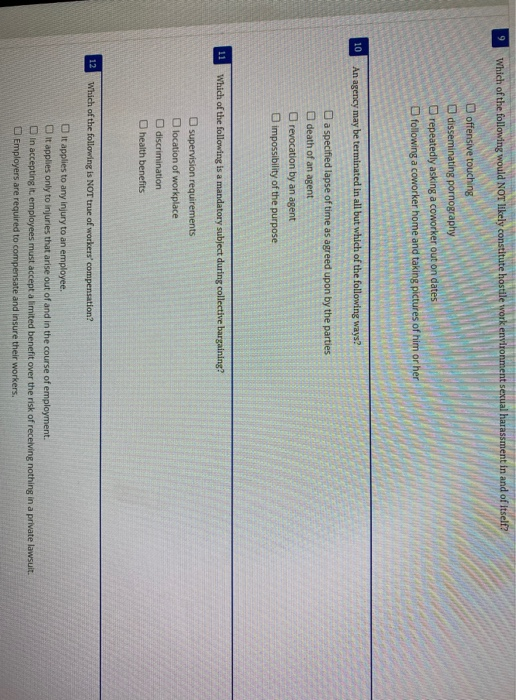 6 A principal has the duty to provide to the