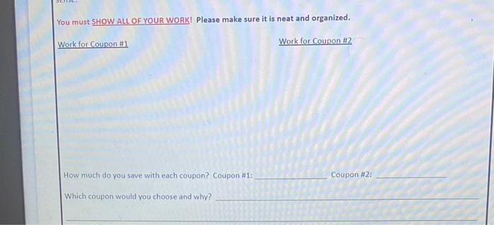 ANSWER ACCORDINGLY THIS IS ONE COMPLETE PROBLEM: