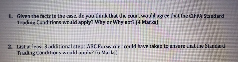 ABC Freight Forwarders vs. Canada Fresh Produce