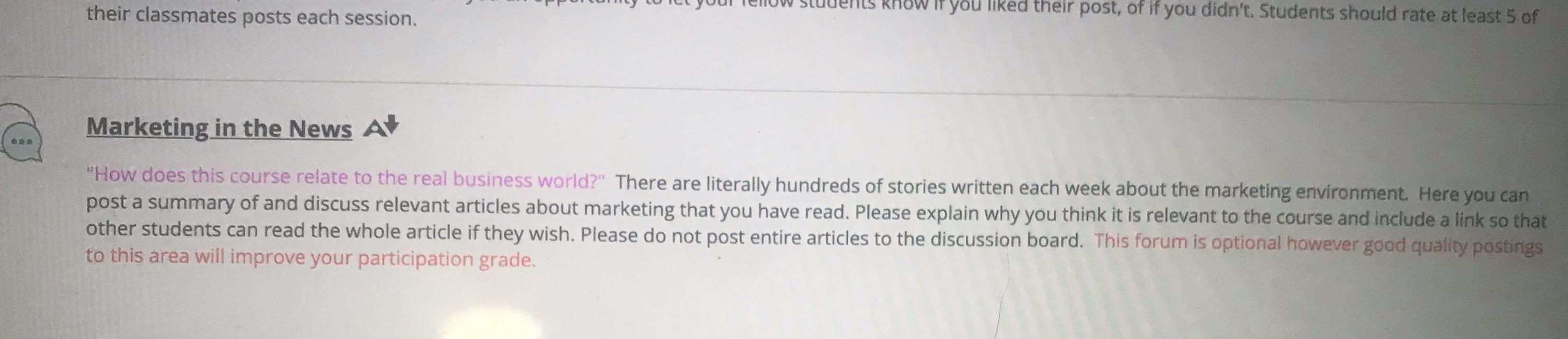 their classmates posts each session. now if you