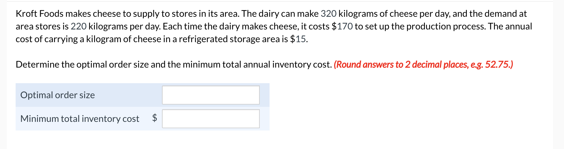Kroft Foods makes cheese to supply to stores in