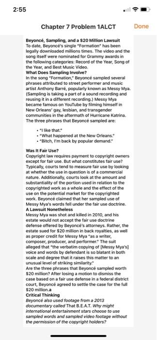 Beyonce', Sampling, and a $20M Lawsuit. You will