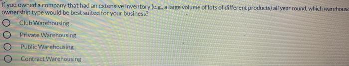 If you owned a company that had an extensive