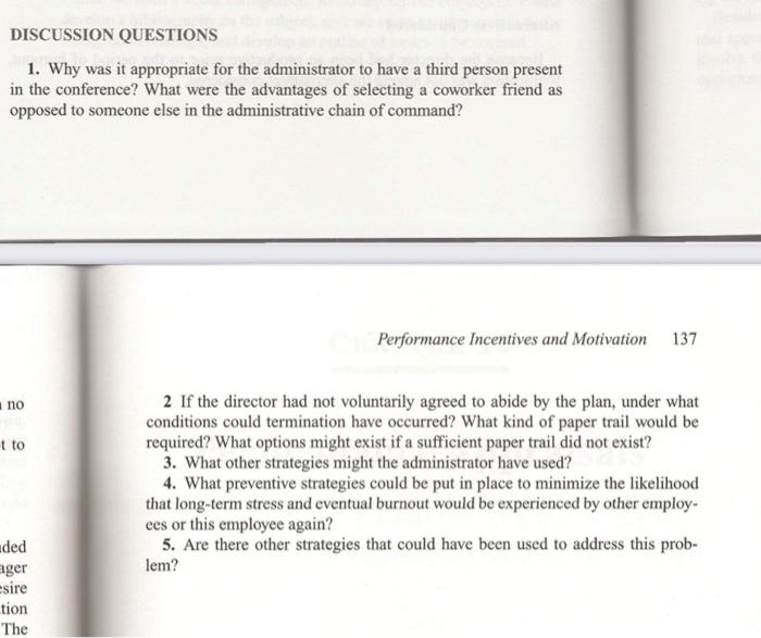 Performance Incentives and Motivation 135 :