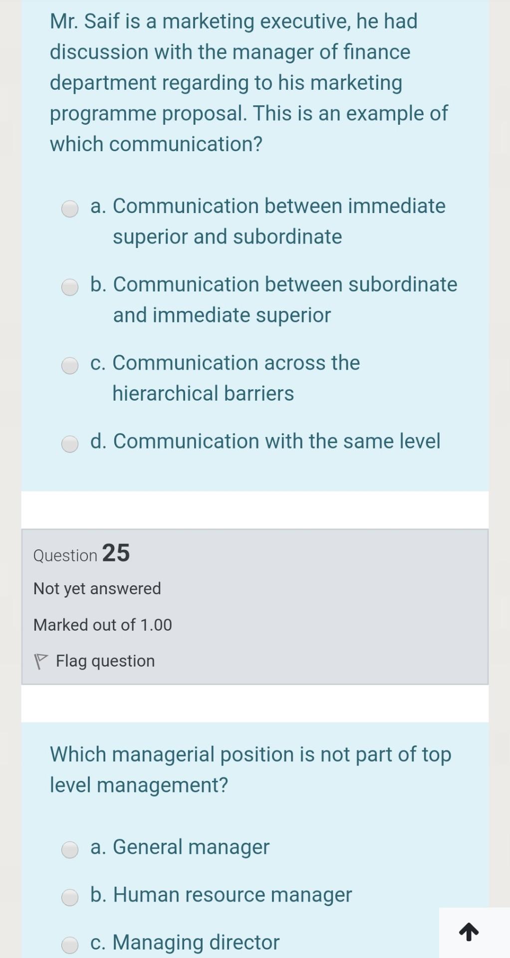 Mr. Saif is a marketing executive, he had