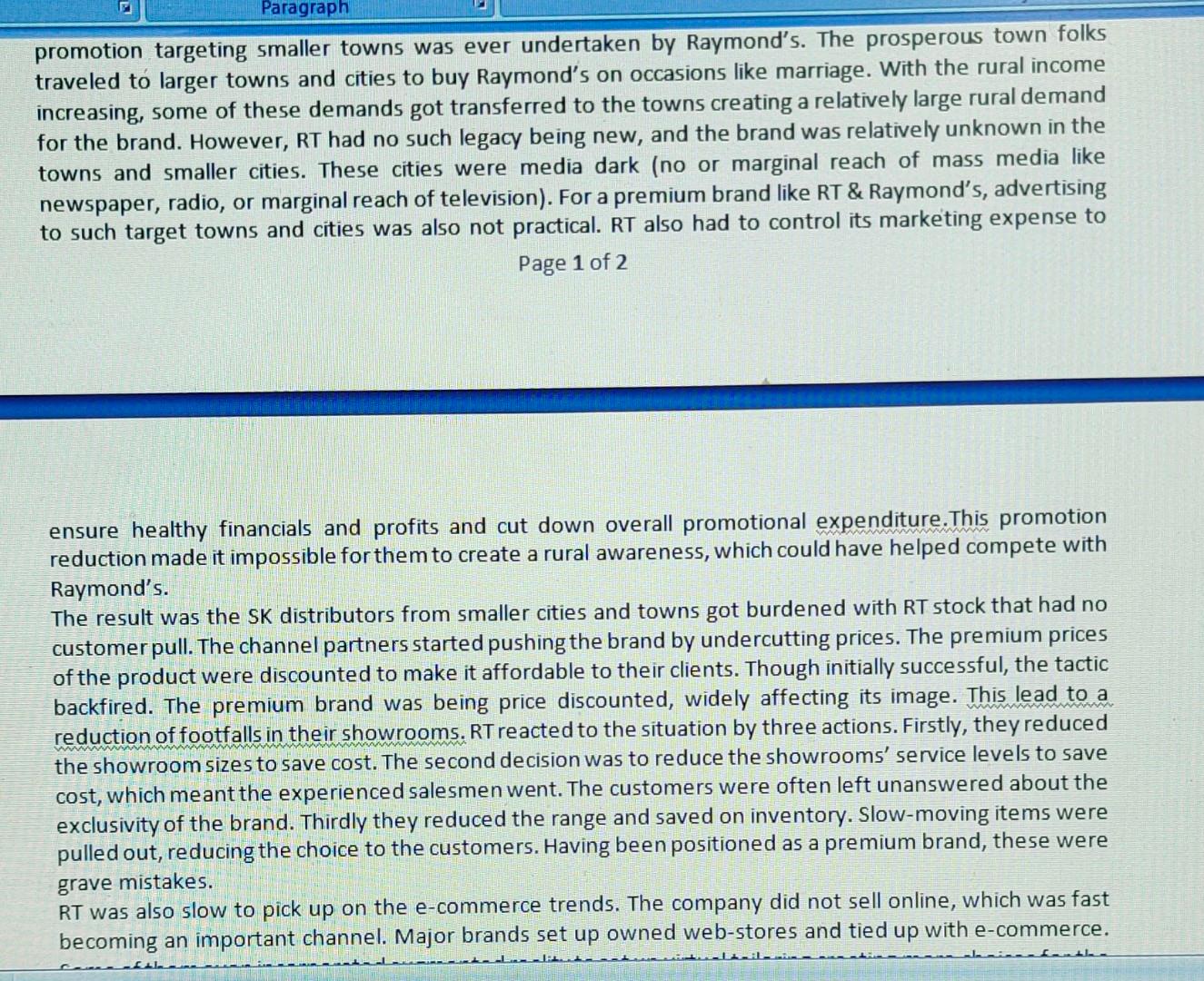 asap asap 2. Did their marketing program deliver