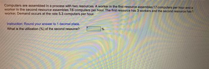 Computers are assembled in a process with two