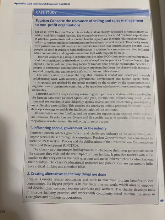 please ONLY answer QUESTION 3 Appendix Case