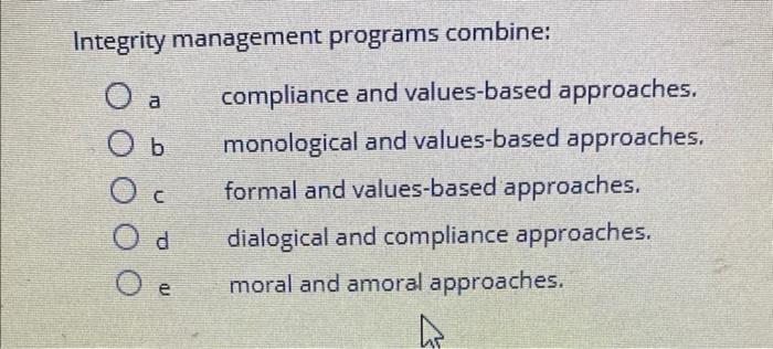 Integrity management programs combine: a