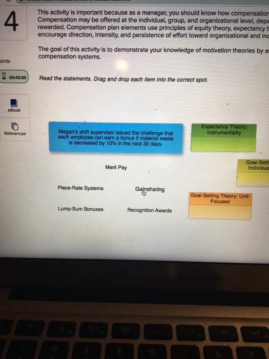 Compensation Plan Elements This activity is