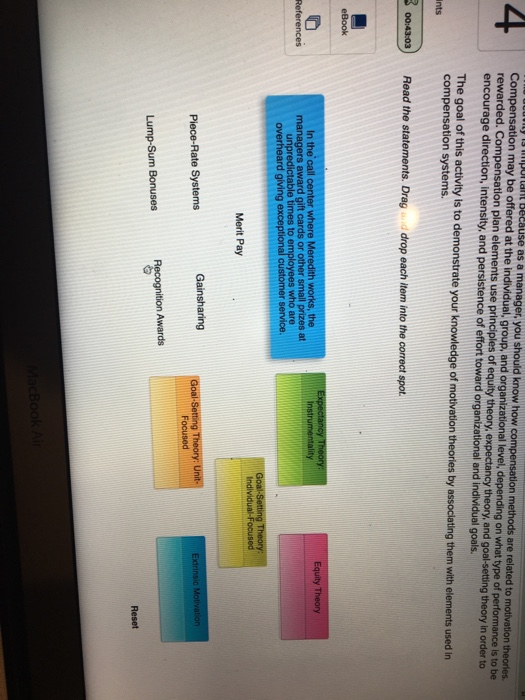 Compensation Plan Elements This activity is