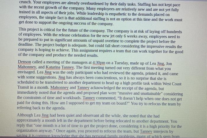 Using the attached Case Study- Identify the most