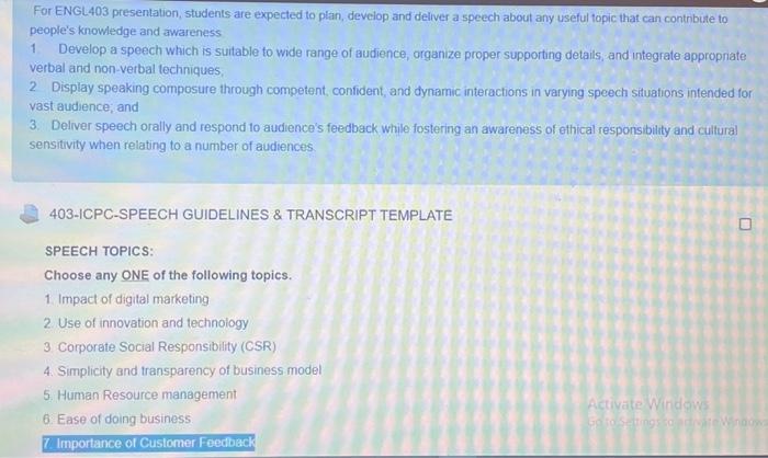 prepare a speech about the topic: importance of