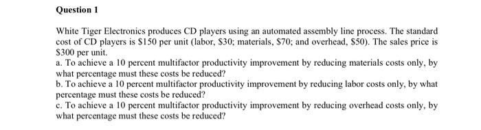 White Tiger Electronics produces CD players using