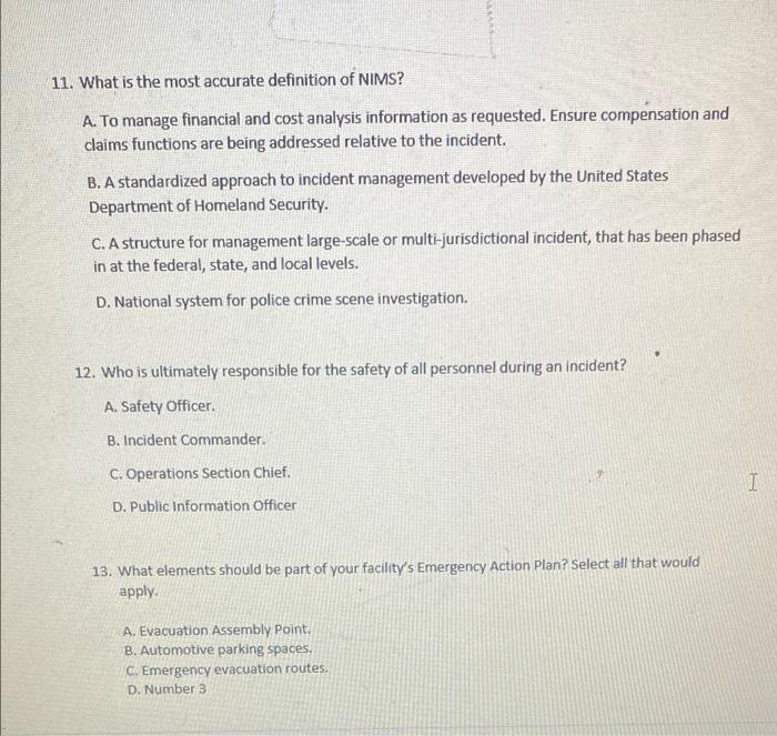 Answer each question below 11. What is the most