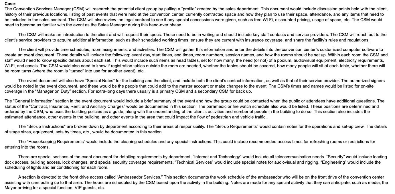 1.) It is not important for a CSM to understand