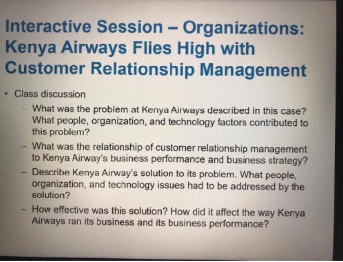 Interactive Session - Organizations: Kenya