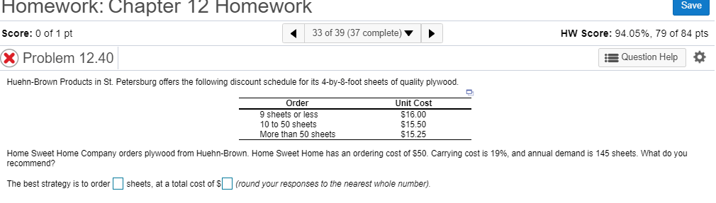 Use excel to answer and show formula Homework: