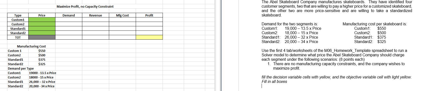 Help with excel formulas and solver constraints?