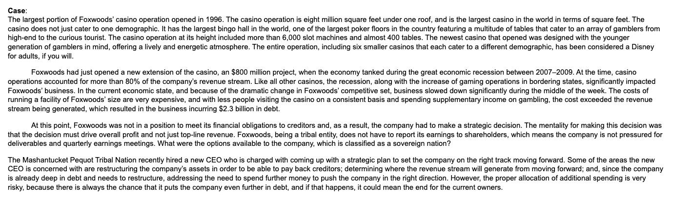 1.) The new CEO will be able to guarantee that