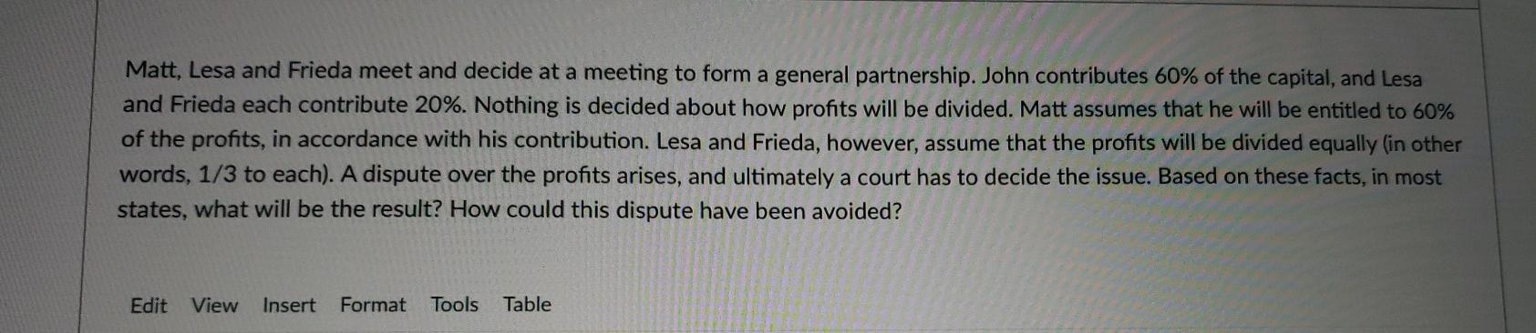 Matt, Lesa and Frieda meet and decide at a