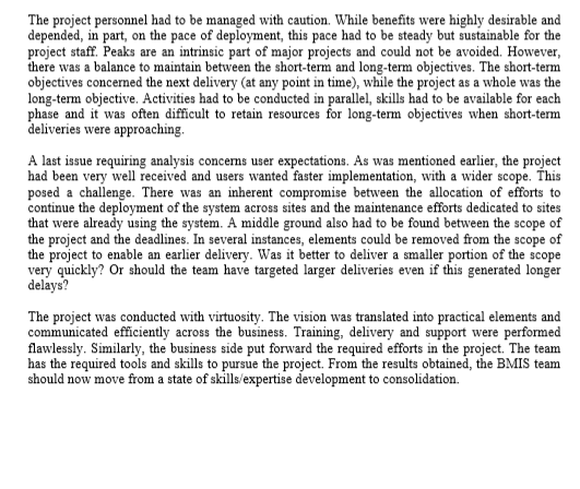 How can we assess whether a project is a success