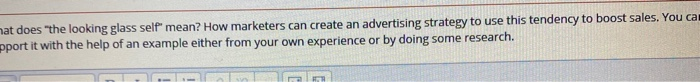 hat does the looking glass self" mean? How