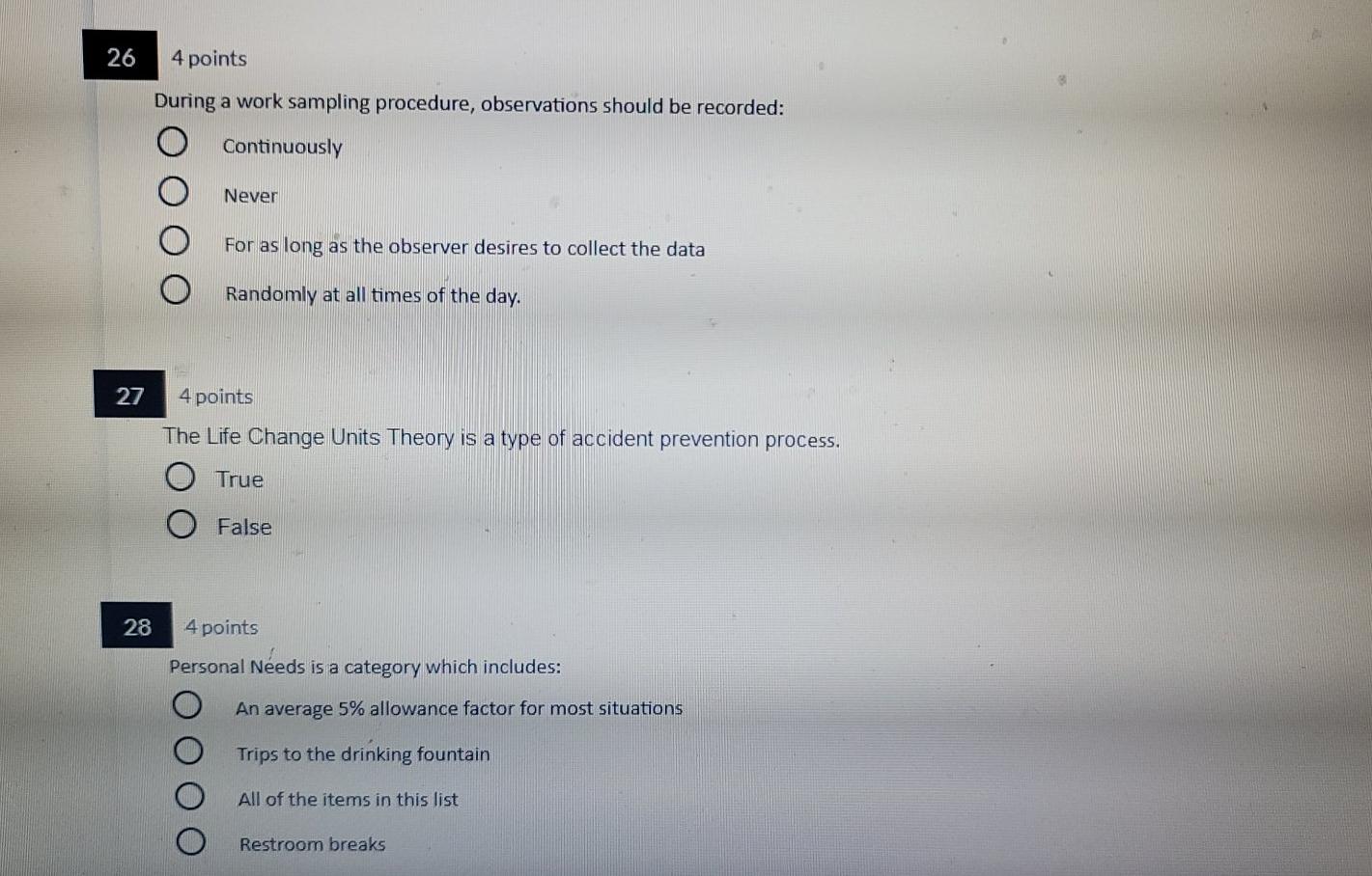 work Method ergonomic 26 4 points During a work