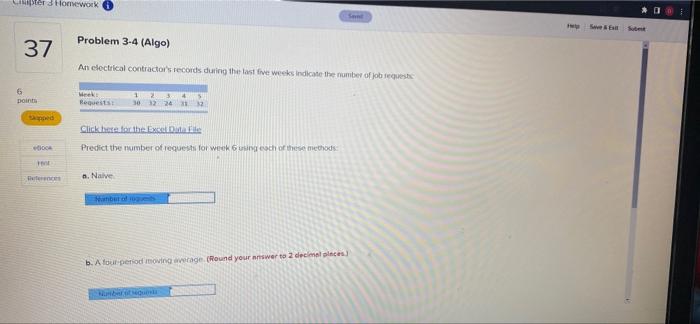 v Stor somework WS Problem 3-4 (Algo) 37 An