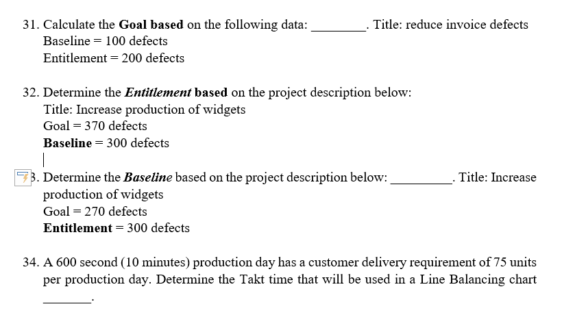 Title: reduce invoice defects 31. Calculate the