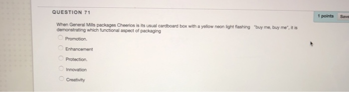QUESTION 71 1 points Save When General Mits
