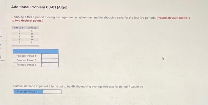 Additional Problem 03-01 (Algo) Compute a