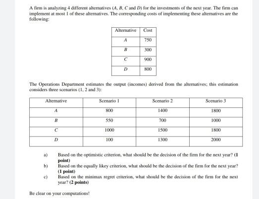 I need to answer for exam kindly explain A firm