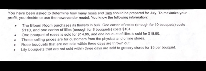 how would i solve this? You have been asked to