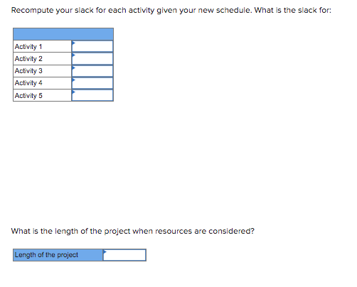 please answer each blank space! Compute the