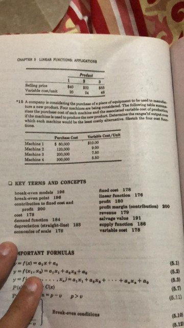 15) A company is considering the purchase pf a